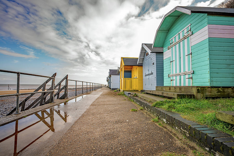 Cromer beach huts on the North Norfolk coast #1 Photograph by Chris Yaxley