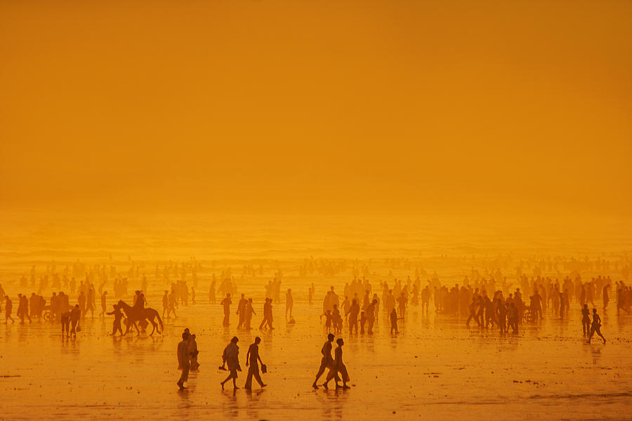 Crowded sunset silhouette Photograph by Aliraza Khatris Photography