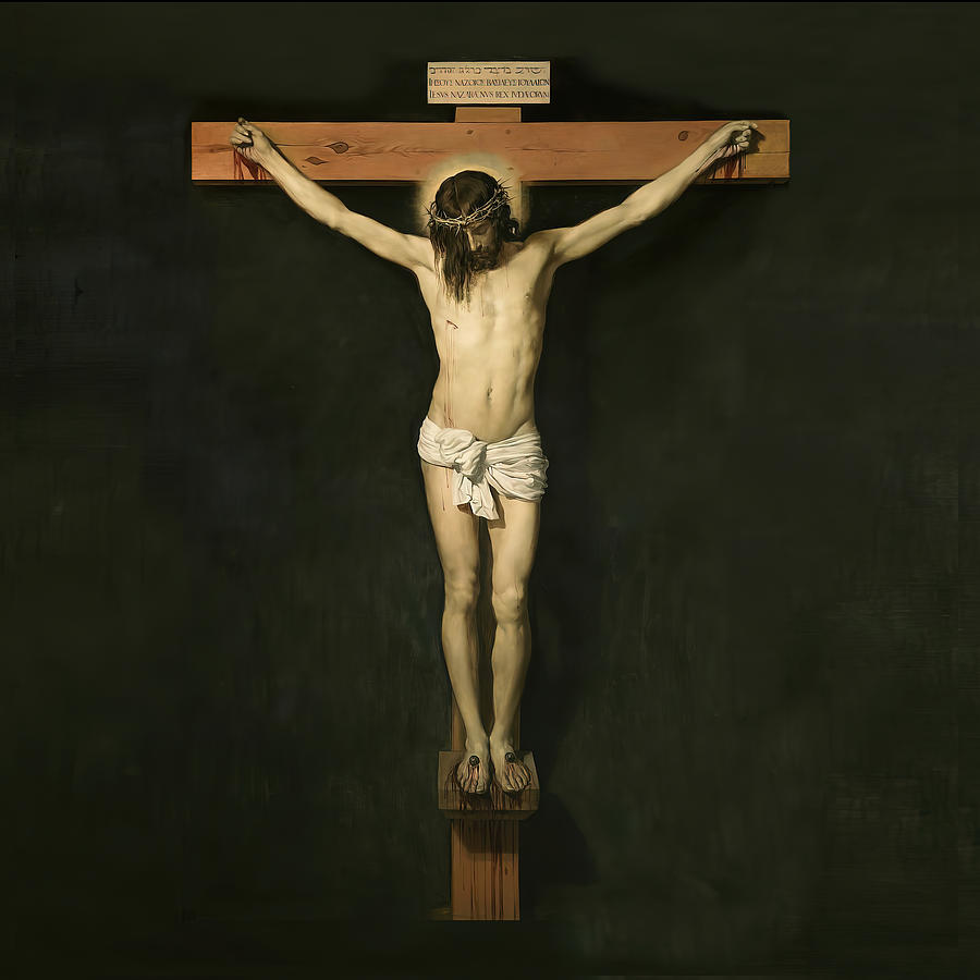 Crucifixion #2 Mixed Media by Diego Velazquez
