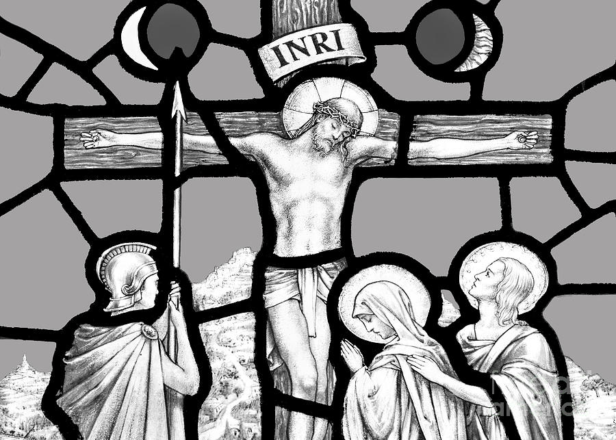 Crucifixion in Black and White #1 Photograph by Munir Alawi