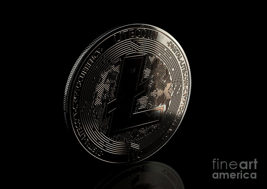 Cryptocurrency Litecoin Coin Digital Art
