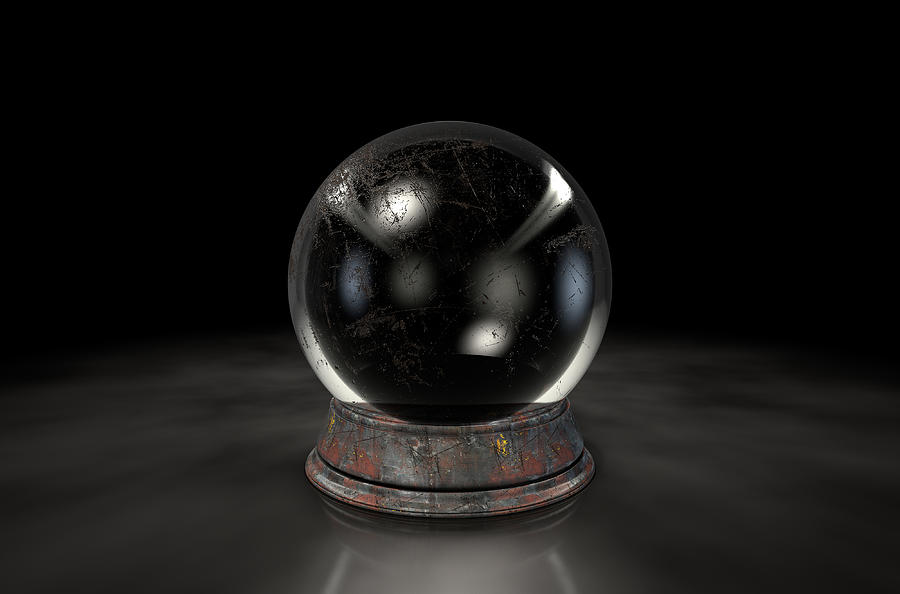 Crystal Ball Dark #1 Photograph by Allanswart