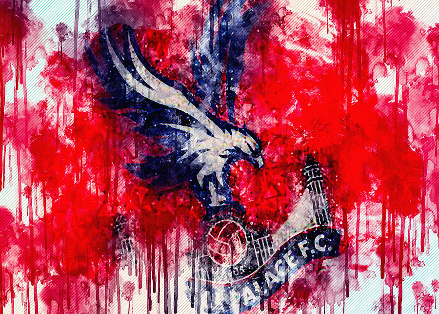 Crystal Palace Fc Logo Geometric Art English Football Club Painting By Sissy Angelastro