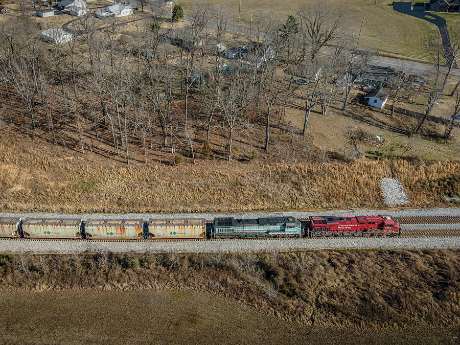 CSX K870-12 Southbound loaded CP Potash Test Train #1 Photograph by Jim Pearson