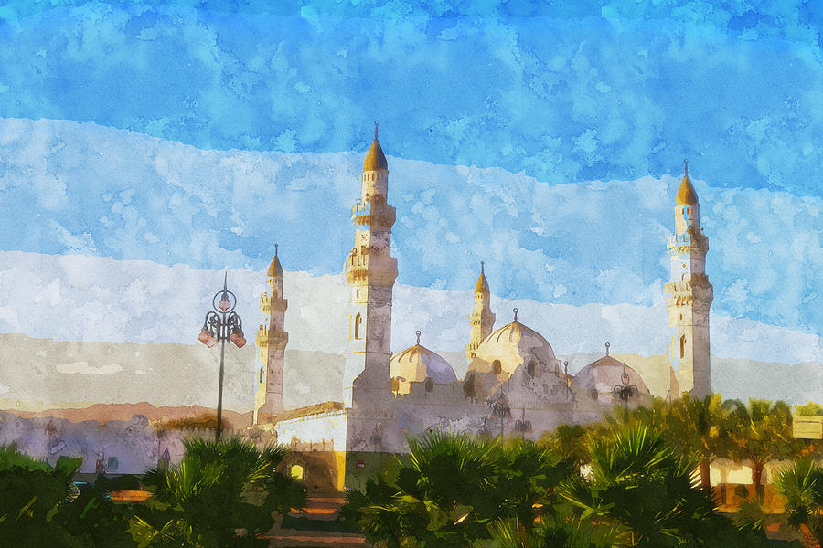 Cuba Masjid Medina #1 Painting by Celestial Images