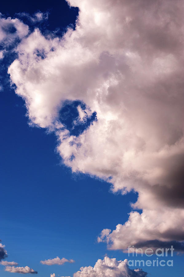Cumulus Clouds With Human Face Photograph
