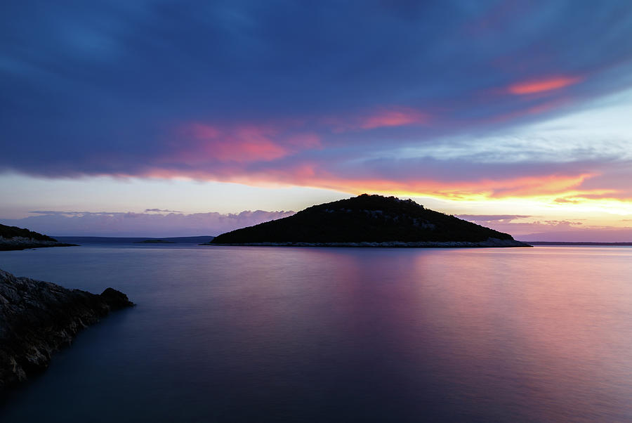 Cunski coastline at sunrise, Losinj Island, Croatia #1 Photograph by Ian Middleton
