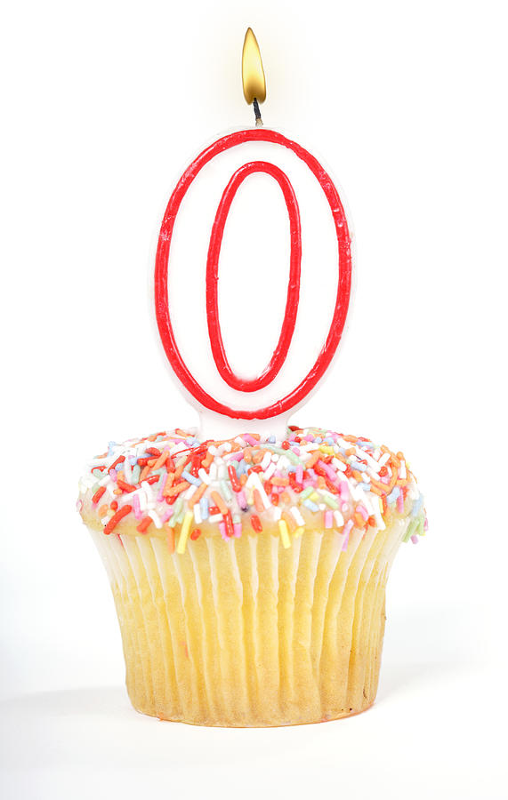 Cupcake Number Candle #1 Photograph by David Freund
