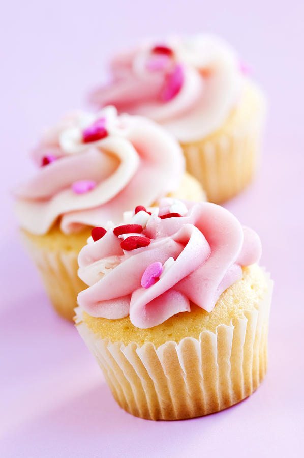 Cake Photograph - Cupcakes #1 by Elena Elisseeva