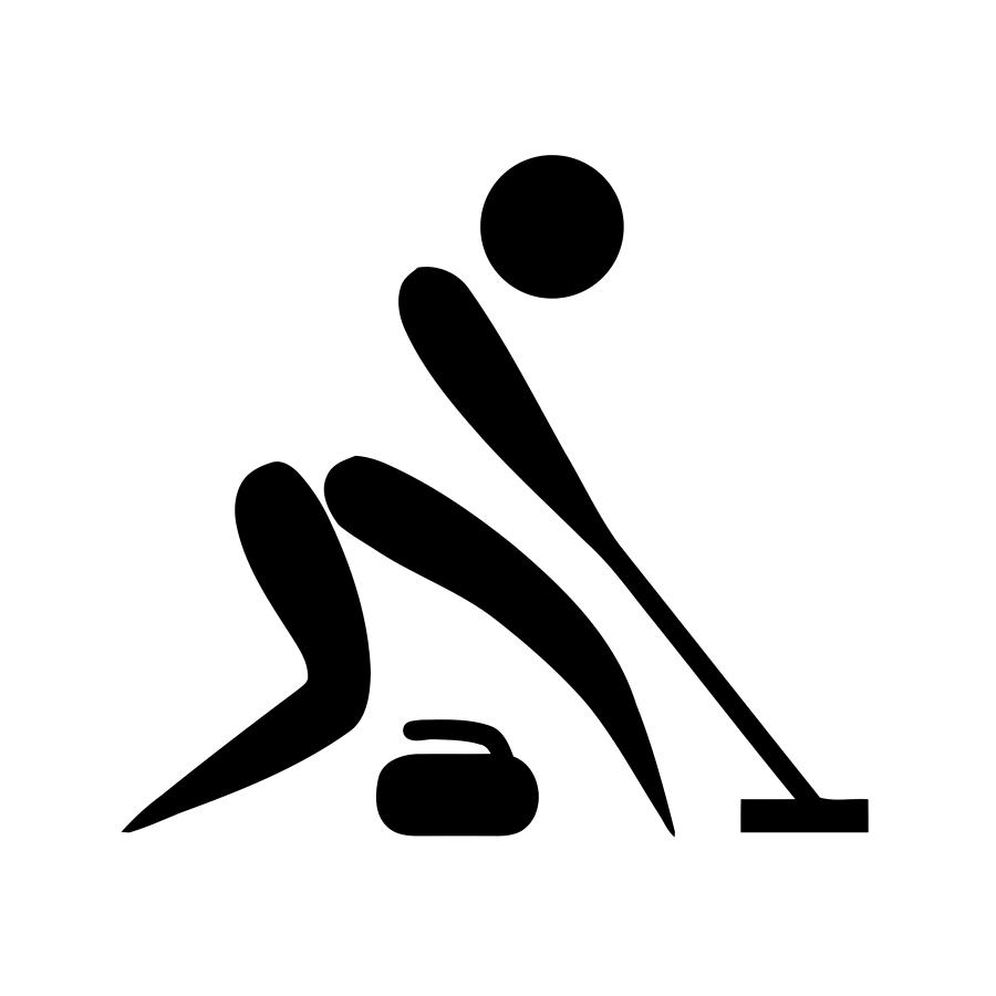 Curling Pictogram Digital Art by A Z - Fine Art America