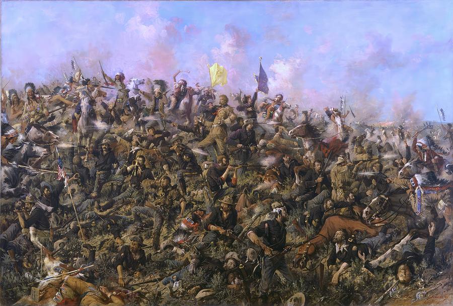 Custers Last Stand #2 Painting by Edgar S Paxson
