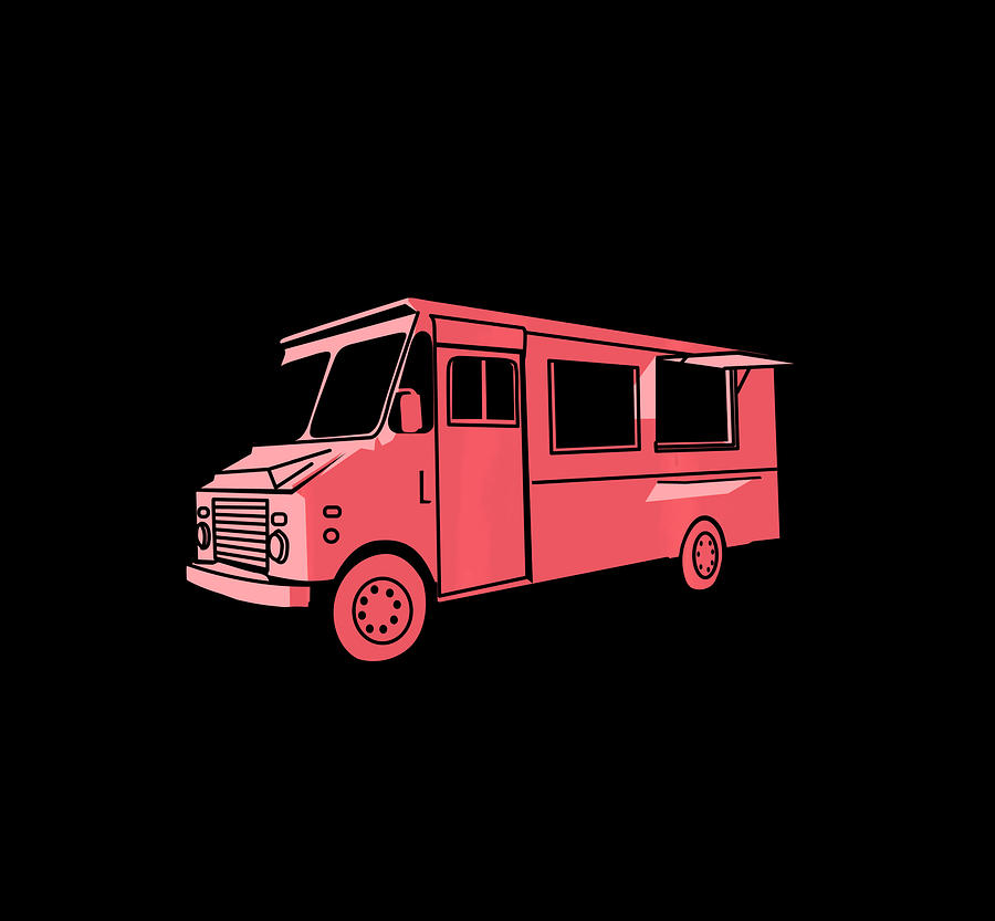 Truck Drawing - Cute Fashionable I Love Big Butts And Taco Trucks Gift Long Sleeve T-Shirt #1 by Julien