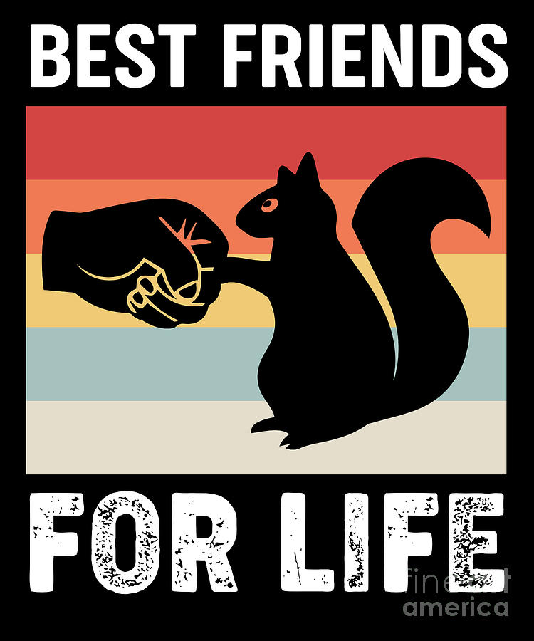 Squirrel Best Friend For Life T-Shirt Squirrel Lover Shirt Squirrel Best Friend For Life T-Shirt Squirrel Lover Shirt