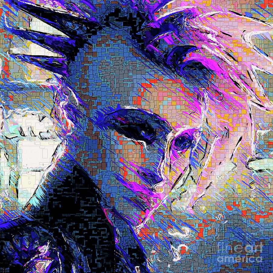 Cyberpunk Girl Abstract - 7 Digital Art by Philip Preston