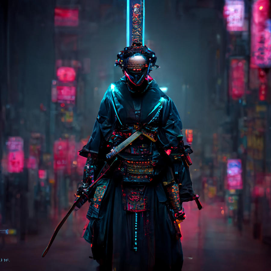 Cyberpunk Samurai Digital Art By Felipe Duailibi   Fine Art America