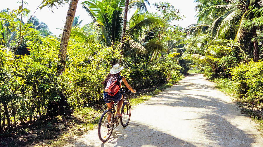 Cycling on Siargao Island #1 Photograph by John Seaton Callahan