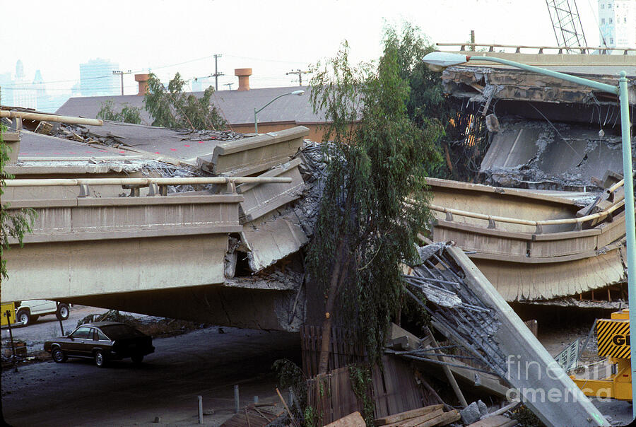 Cypress Freeway collapse, Loma Prieta Earthquake 1989 Photograph by ...