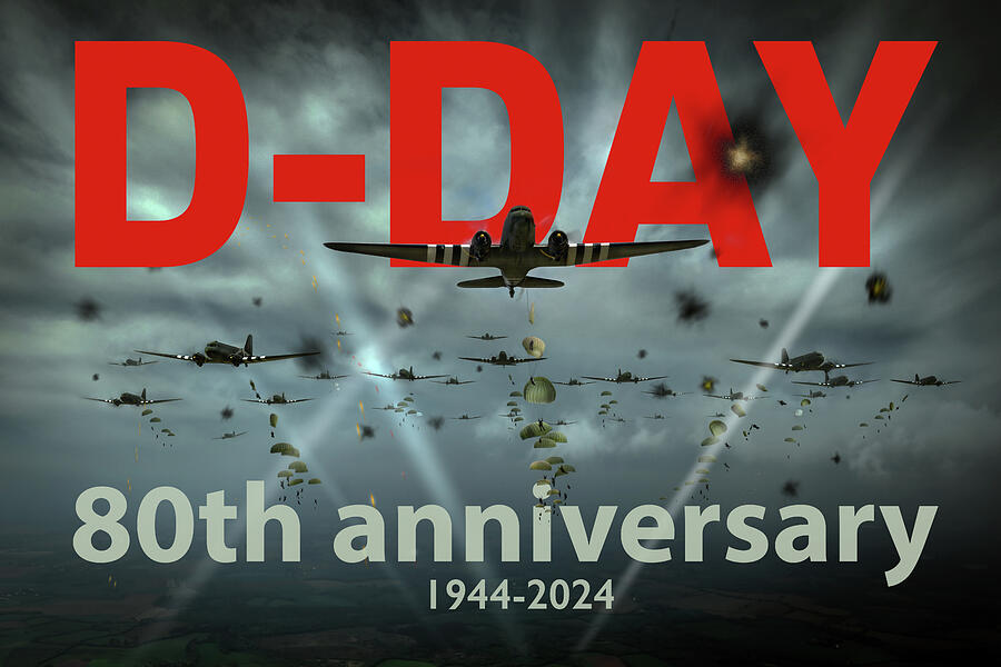 D-Day anniversary poster Photograph by Gary Eason