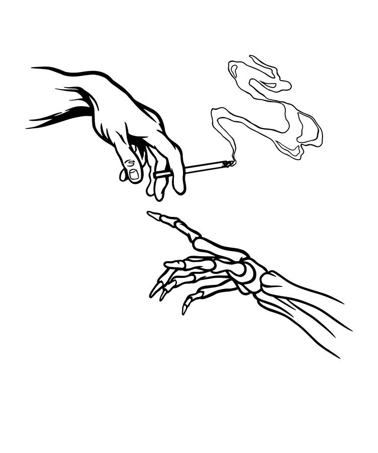 skeleton hand sketch tumblr