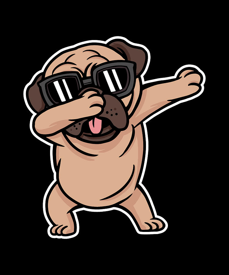 dabbing pug