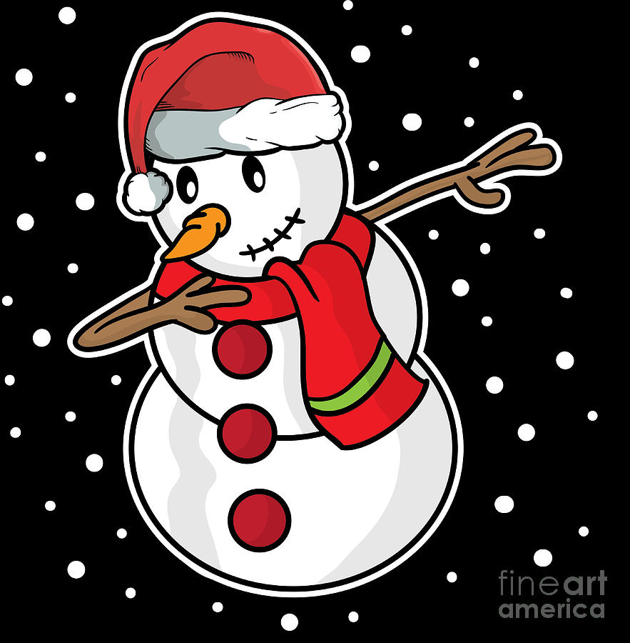 Dabbing Snowman Dab Merry Dabmas Christmas Xmas Gift Digital Art by ...