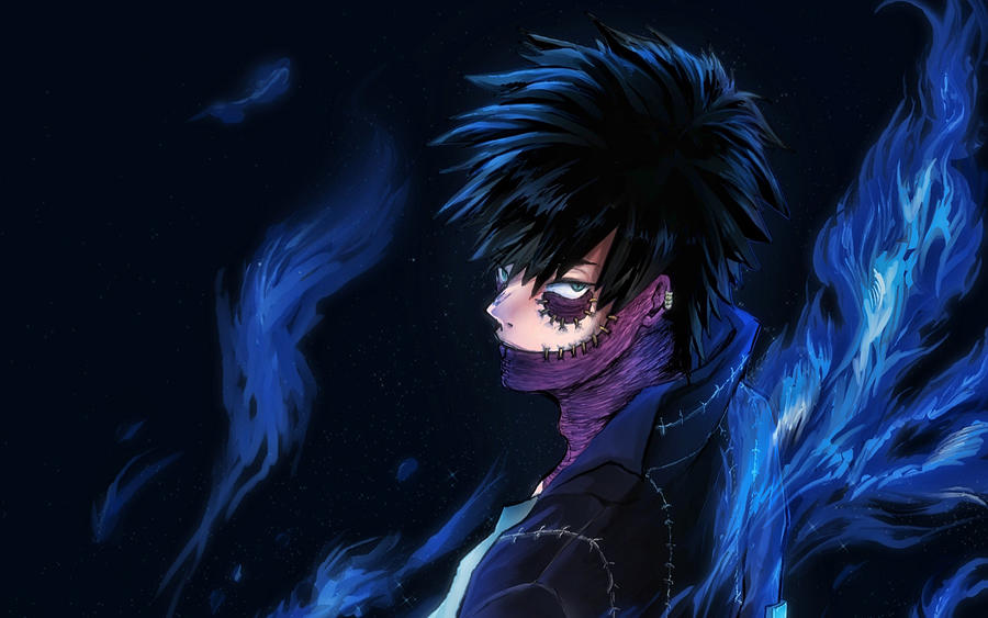 Dabi blue fire flames Boku no Hero Academia darkness manga My Hero ...