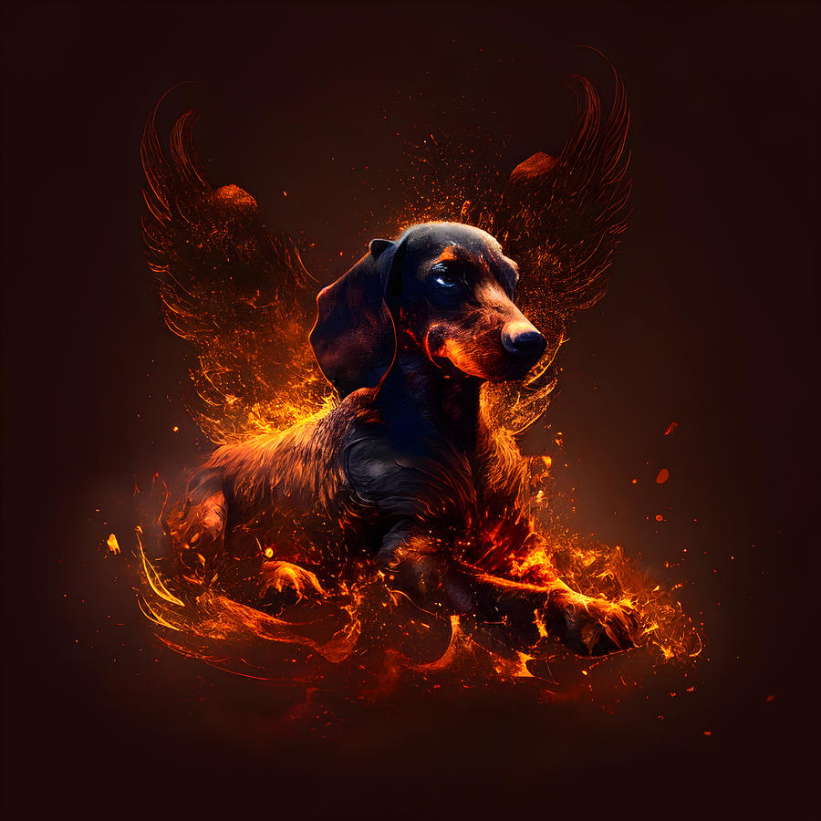 Dachshunds from Hell #7 by Betty Bentlay Digital Art by Ava Felsenstein ...