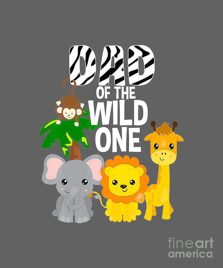 Dad of the Wild One Zoo Theme Birthday Safari Tapestry - Textile by ...