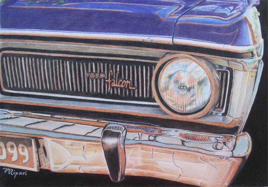 Car Drawing - Dads Beast by Michelle Ripari Car Drawing - Dads Beast by Michelle Ripari