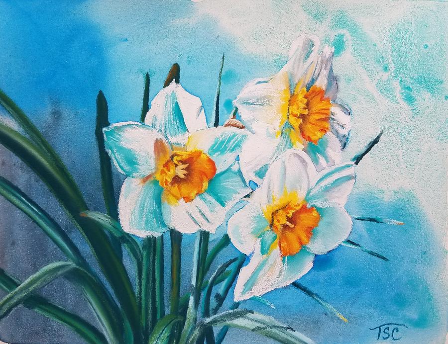 Daffodils #1 Painting by Tammy Crawford