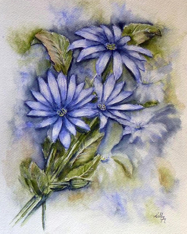 Daisies A Day Painting by Kelly Mills