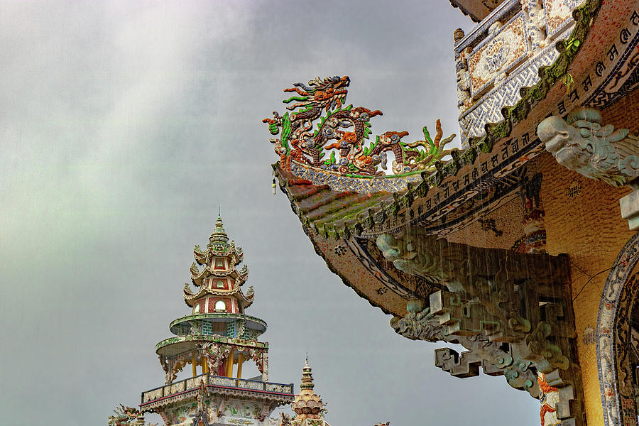 Dalat Mosaic Pagoda #1 Photograph by Rich Isaacman