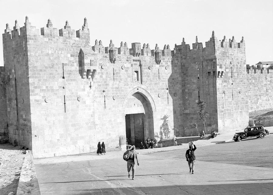 Damascus Gate in 1934 #1 Photograph by Munir Alawi