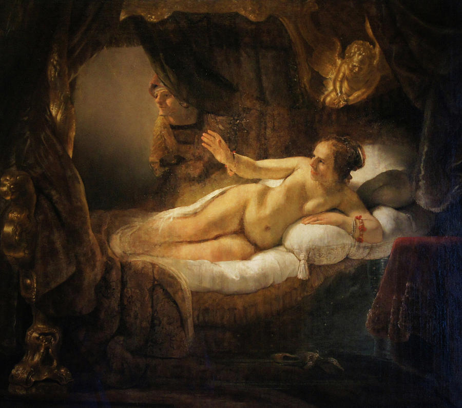 Danae Painting by Rembrandt
