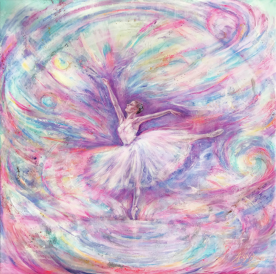 Ballerina, Atmosphere shift Painting by Alexandra Brace - Pixels