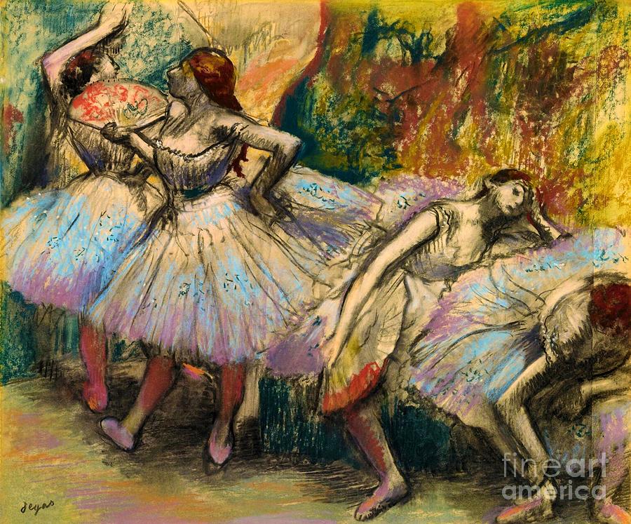 Dancers 2. Painting by Edgar Degas - Pixels