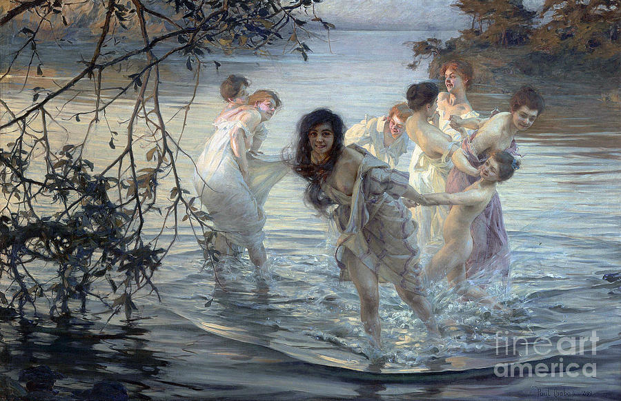 Dancing Nymphs #1 Painting by Paul Emile Chabas