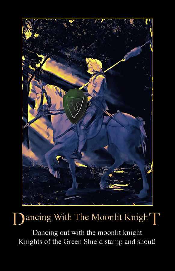 Dancing with the Moonlit Knight #1 Digital Art by John Haldane