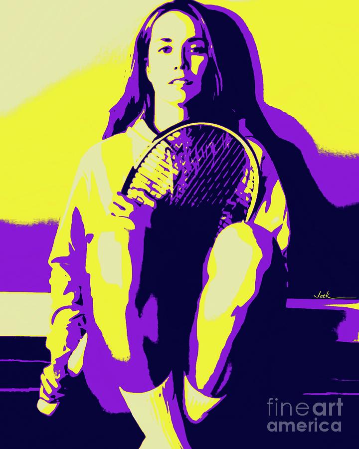 Collins Painting - Danielle Collins by Jack Bunds Collins Painting - Danielle Collins by Jack Bunds