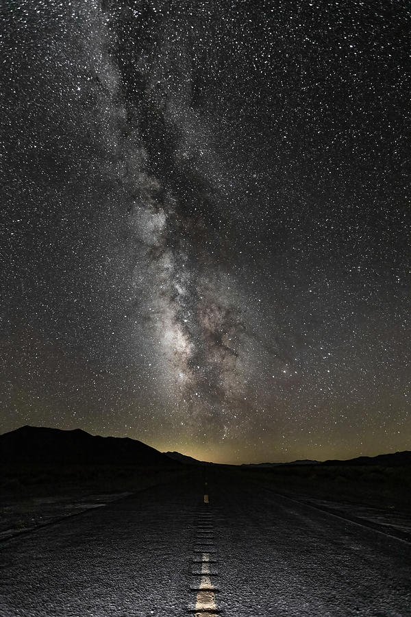 Dark Desert Highway Photograph