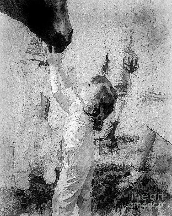 Daughter And Horse #1 Digital Art by Anthony Ellis