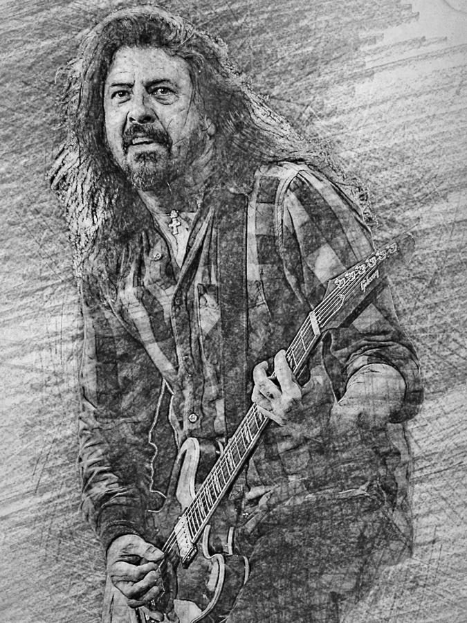 Dave Grohl Drawing by Bechtelar Natalia - Fine Art America