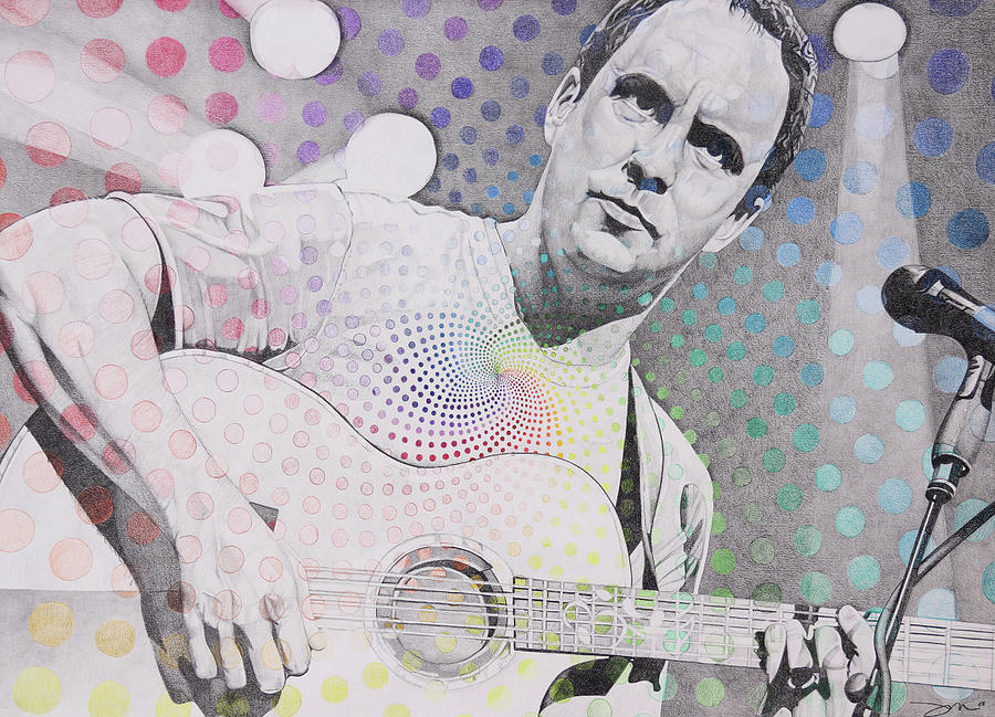 Dave Matthews-All the Colors Mix Together #1 Drawing by Joshua Morton