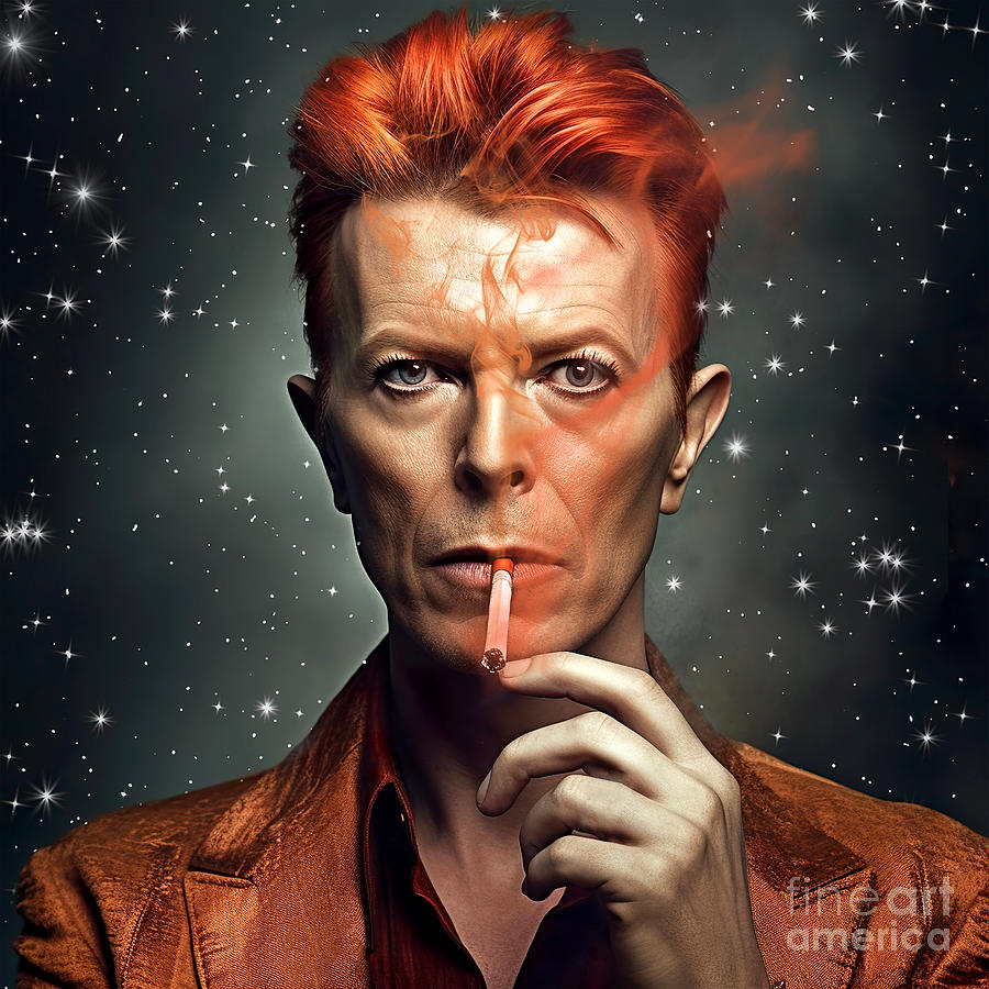 David Bowie Digital Art - David Bowie 4 by Mark Ashkenazi