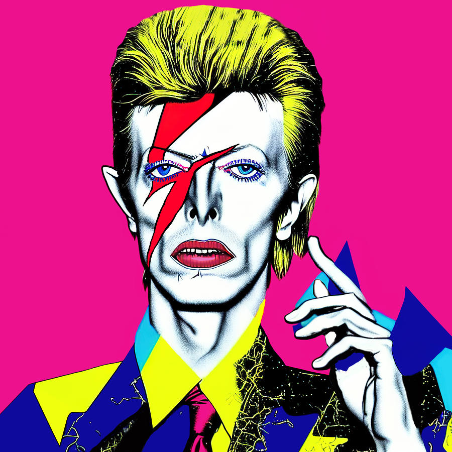 David Bowie Pop Art #1 Painting by Diana Ringo - Fine Art America