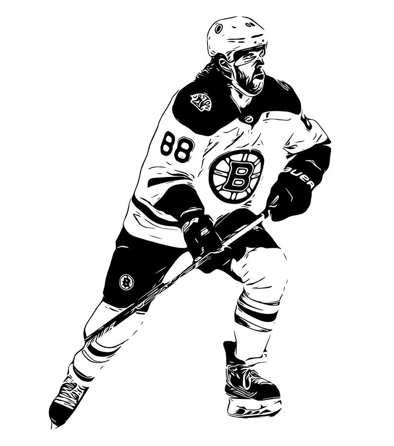 David Pastrnak Boston Bruins Digital Art by Bob Smerecki - Fine Art America