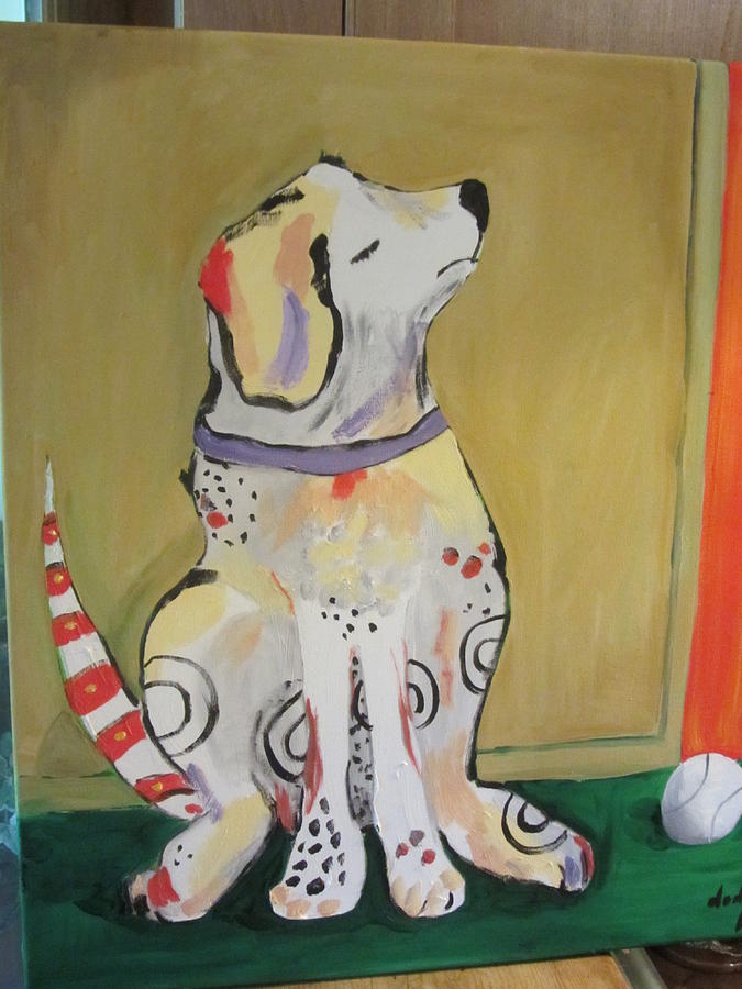 Dawg Attitude #1 Painting by Dody Rogers