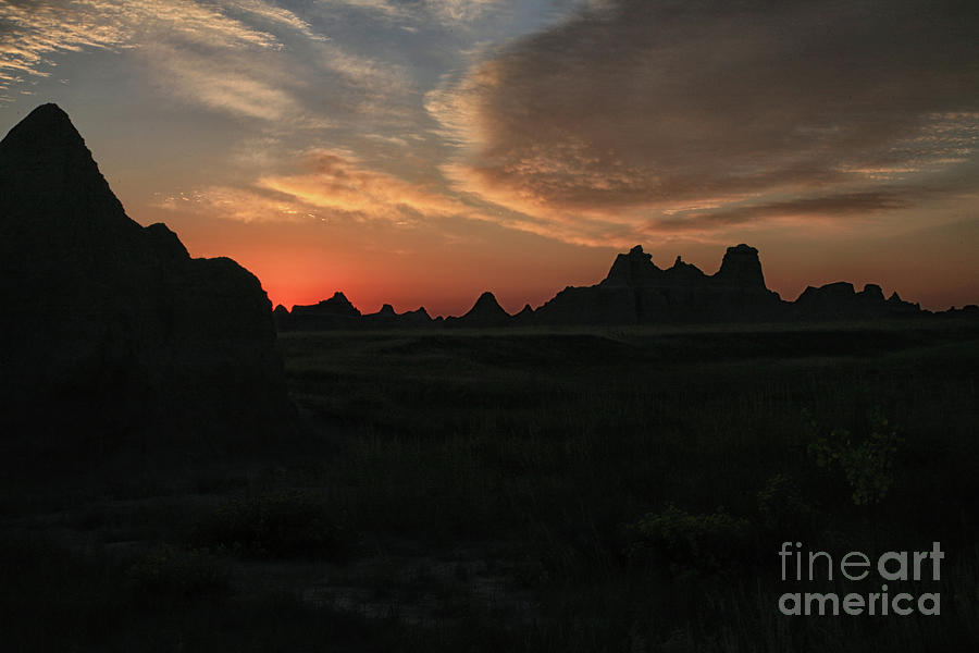 Dawn in the Badlands #1 Photograph by Timothy Johnson