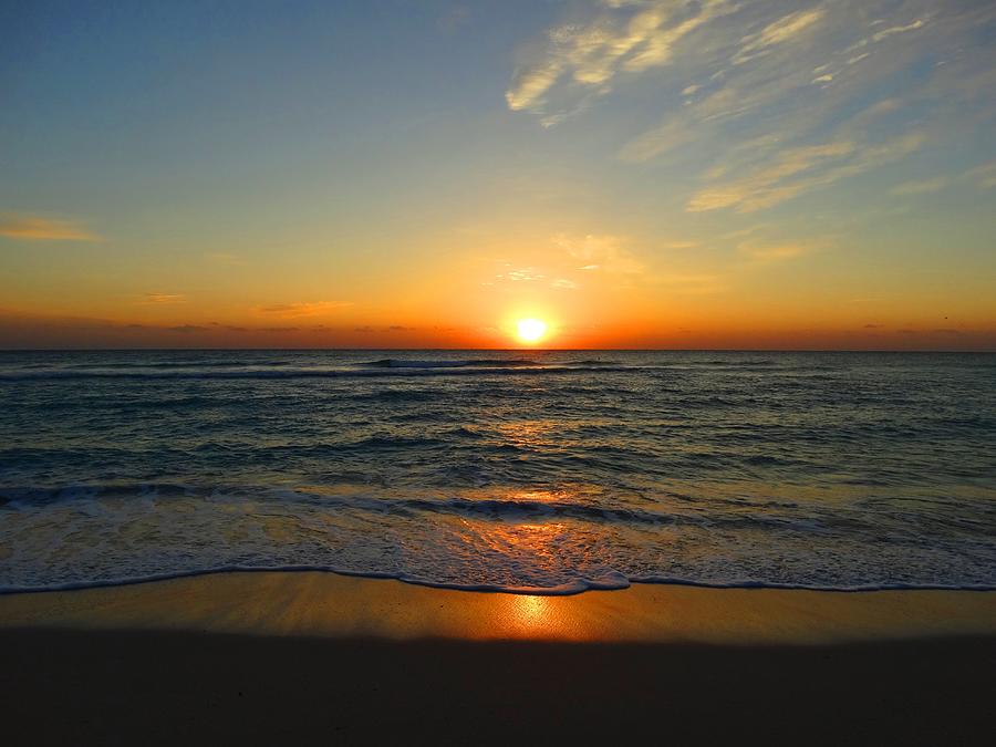 Moment of Sunrise at North Beach Miami Photograph by Debbie Turrisi ...