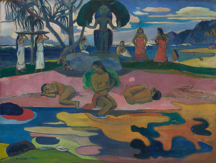 Paul Gauguin Painting - Day of the God  Mahana no Atua   #1 by Paul Gauguin